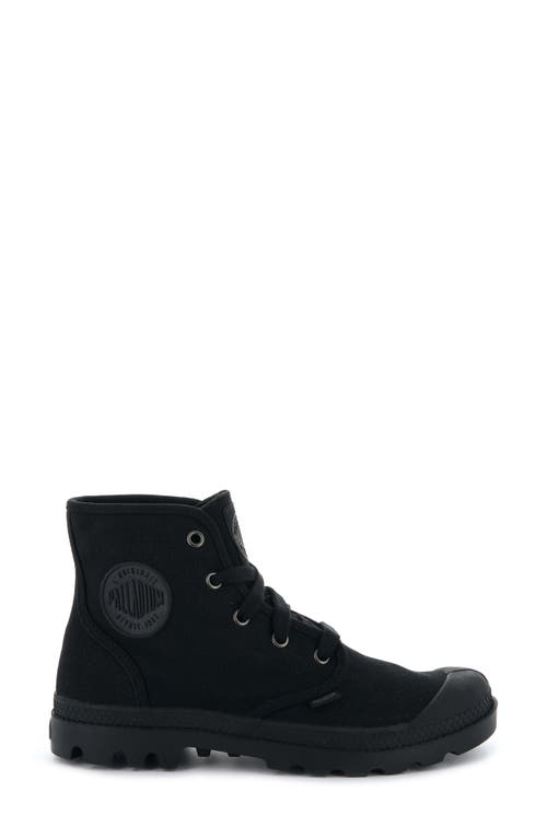 Palladium Pampa Hi Bootie In Black/black