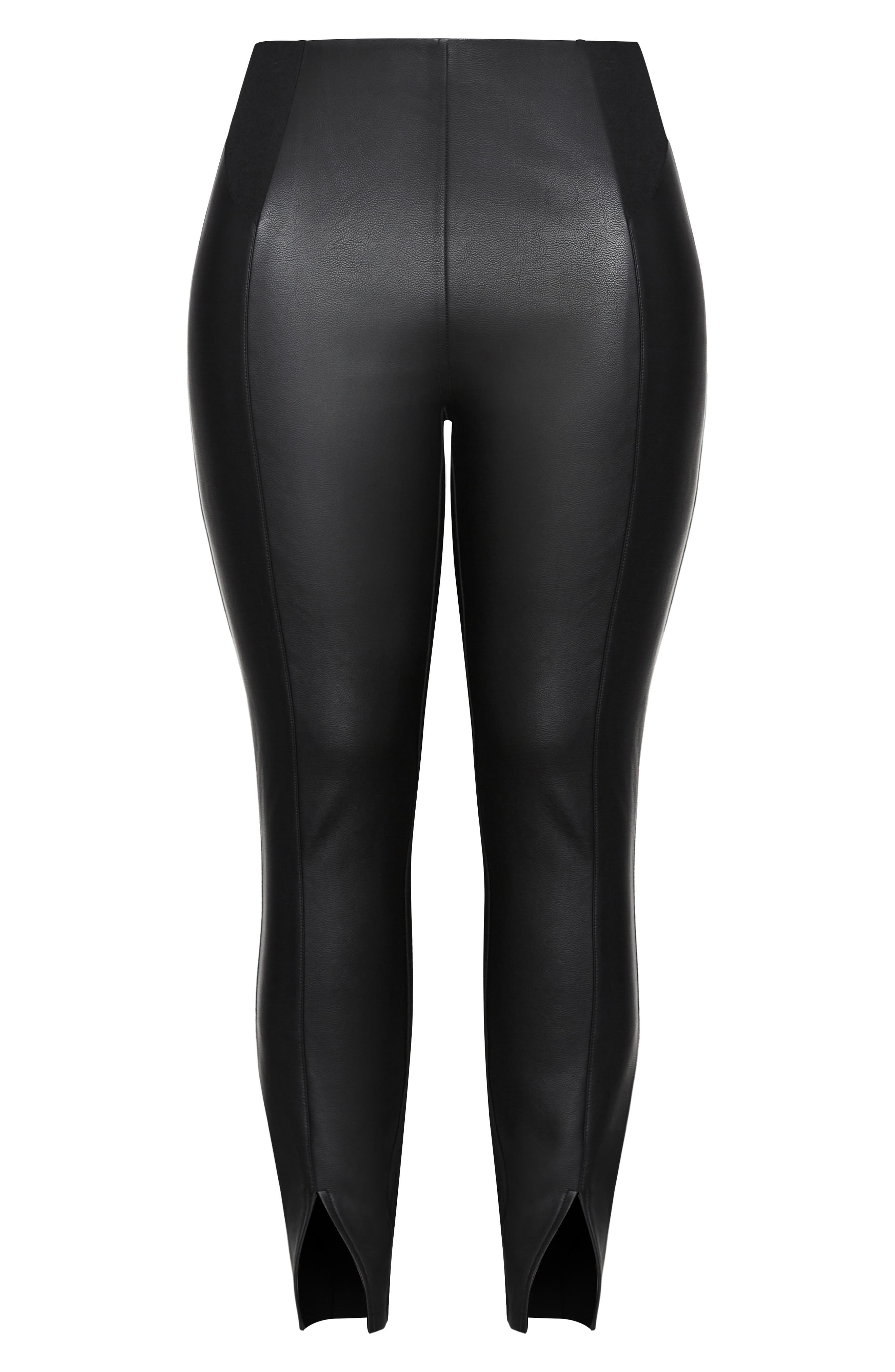 City Chic Split Vibes Faux Leather 