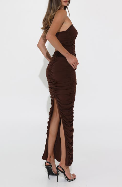 Shop By.dyln Milla Maxi Dress In Chocolate