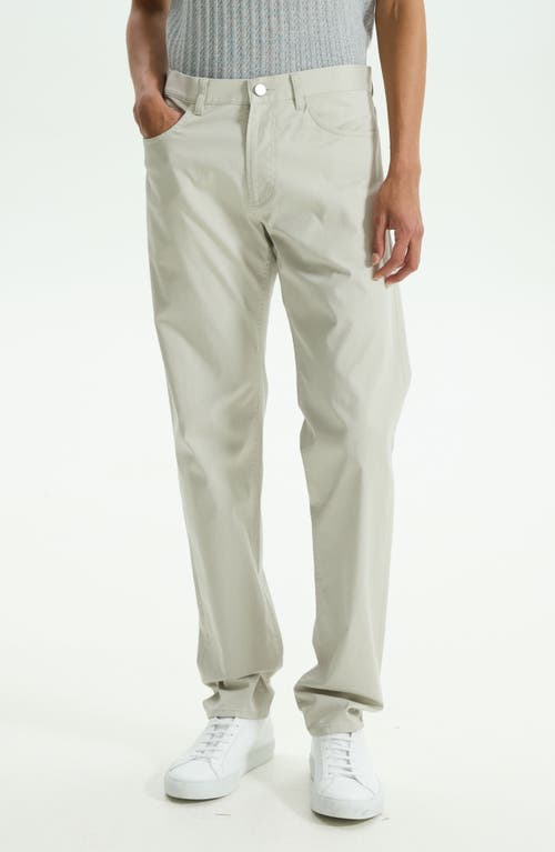 Theory Zaine Slim Straight Stretch Five Pocket Pants In Green