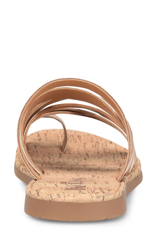 Korks Clemmons Strappy Sandal In Metallic Beige