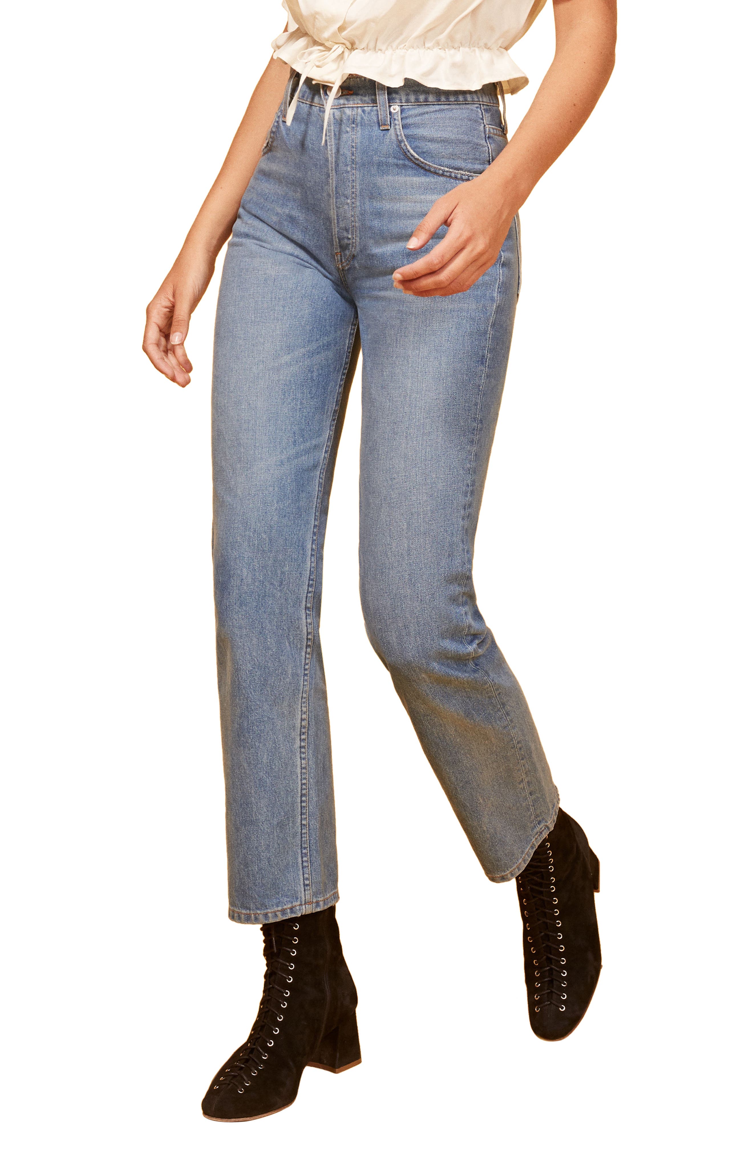 cynthia high relaxed jean reformation