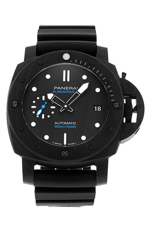 Panerai Preowned Submersible Automatic Rubber Strap Watch