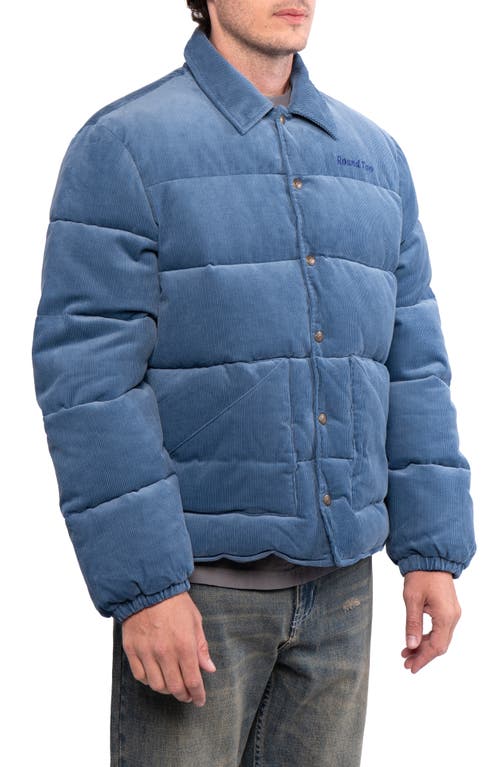 Shop Round Two Quilted Puffer Jacket In Light Blue