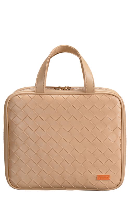 Belize Toasted Almond Martha Large Briefcase Cosmetics Case