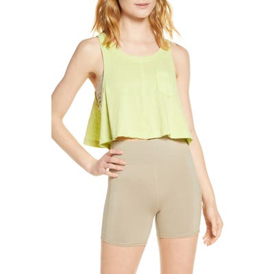 Free People Fp Movement Ibiza Crop Tank, Green