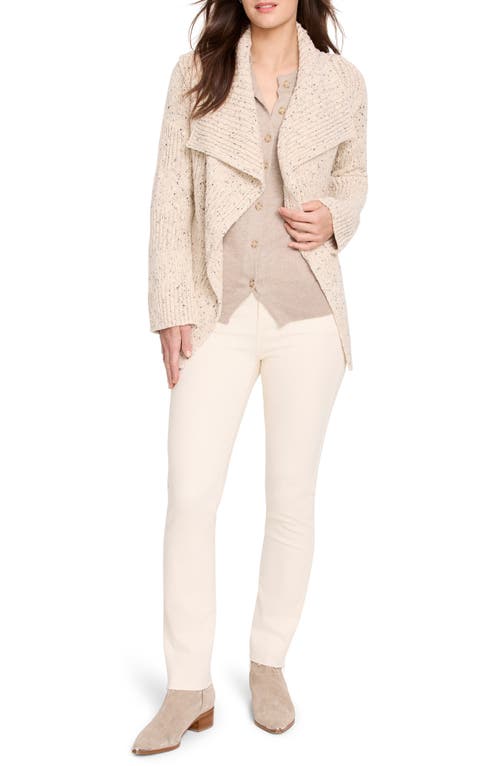 Shop Nic + Zoe Nic+zoe Texture Tweed Open Front Cardigan In Neutral Mix