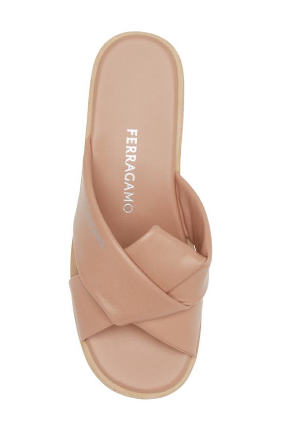 Shop Ferragamo Engracia Platform Slide Sandal In Rosa