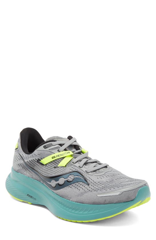 Shop Saucony Guide 16 Running Shoe In Fossil/moss