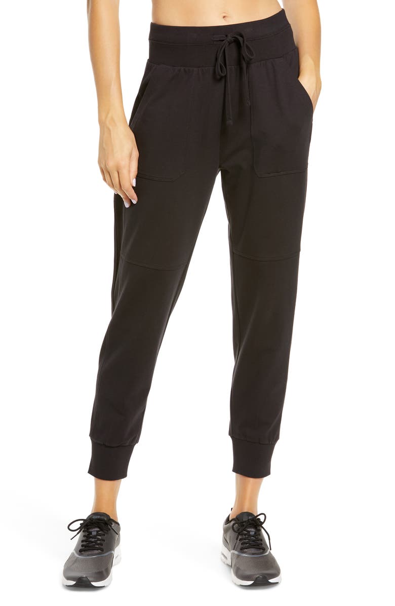 Zella Washed Organic Cotton Ankle Joggers | Nordstrom