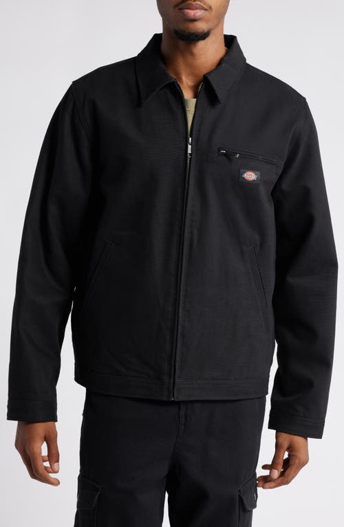 Shop Dickies Cotton Duck Canvas Jacket In Black