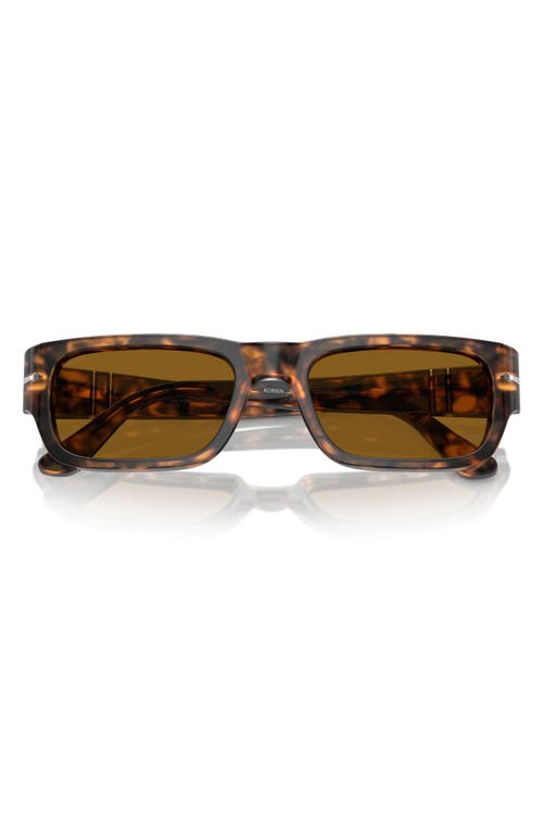 Adrien 55mm Rectangular Sunglasses in Brown Havana