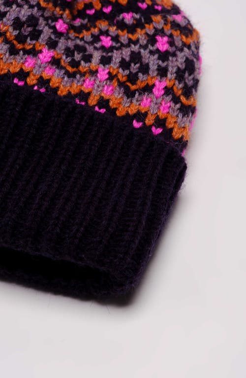 Free People First Frost Fair Isle Beanie In Navy