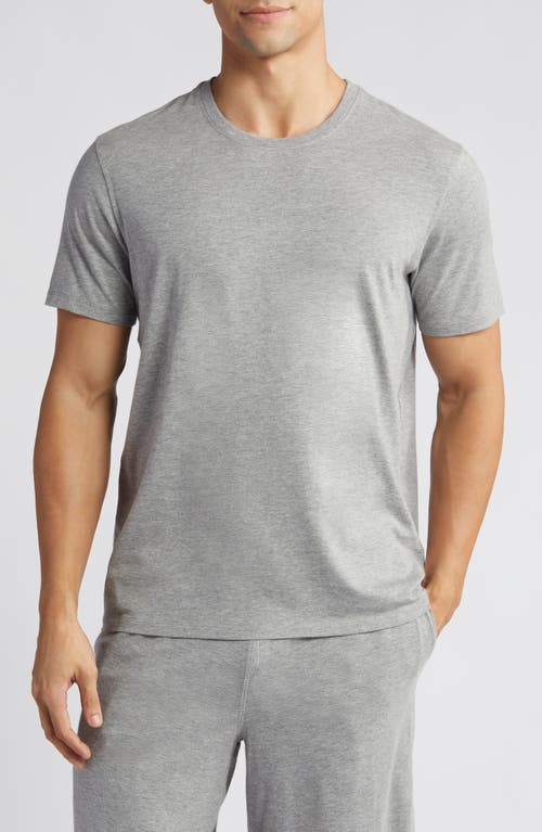 Stretch Cotton & Modal Pajama T-Shirt in Grey Heather