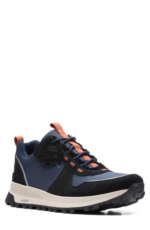 Clarks(r) ATL Trek Walk Waterproof Sneaker in Navy Combi at Nordstrom, Size 10.5