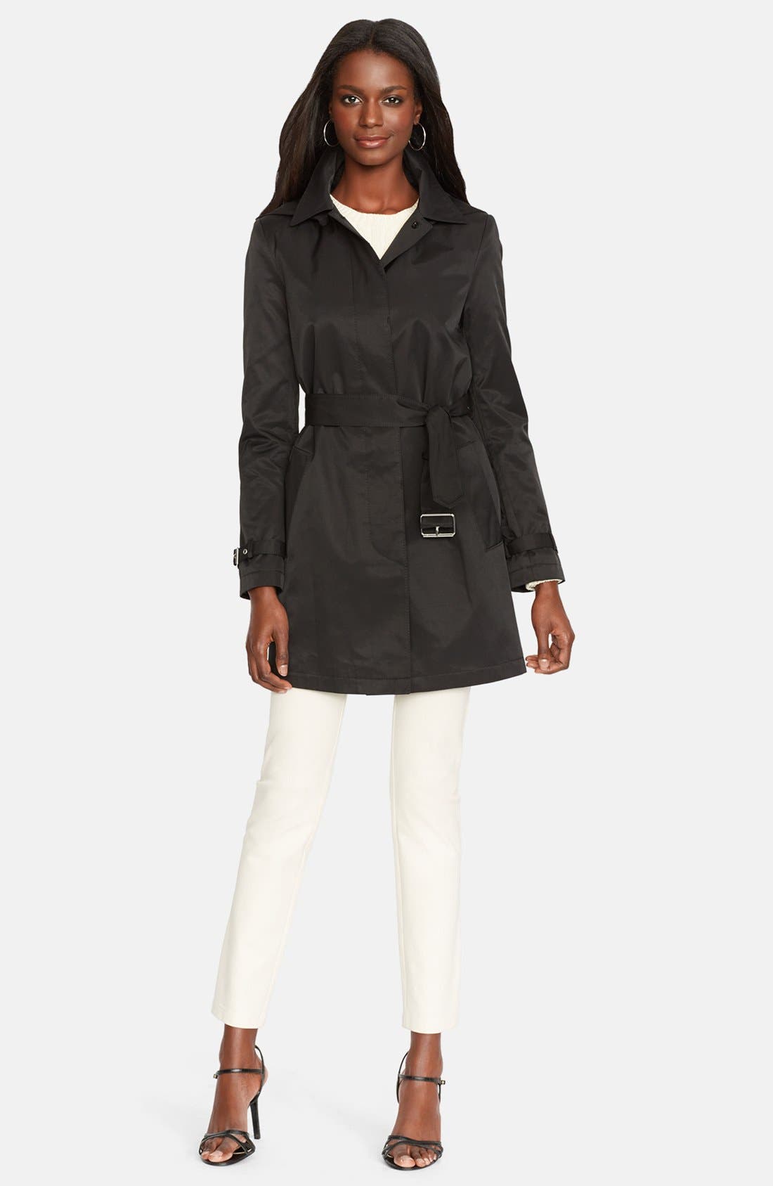 Lauren Ralph Lauren Trench Coat with Detachable Hood Nordstrom