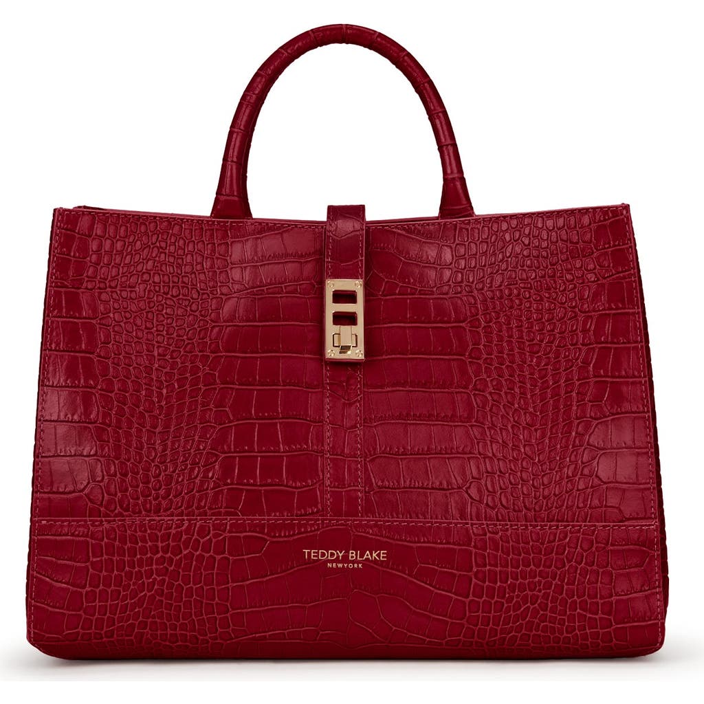 Teddy Blake Lola Croco 12" In Darkred