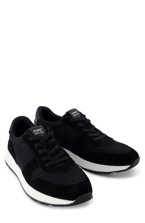 Toms Trvl Lite Retro Sneaker In Black