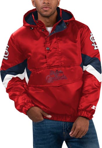 Starter St. Louis Cardinals Force Play Ii Half-zip Hooded Jacket in Red for  Men