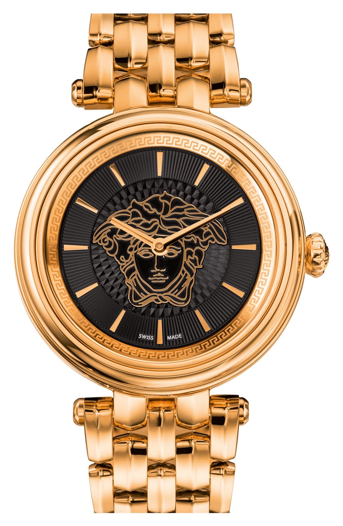 Versace 'Khai' Round Bracelet Watch 