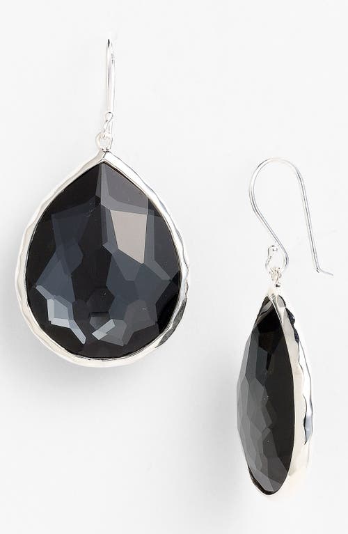 Ippolita Rock Candy Large Teardrop Earrings in Silver/Hematite at Nordstrom