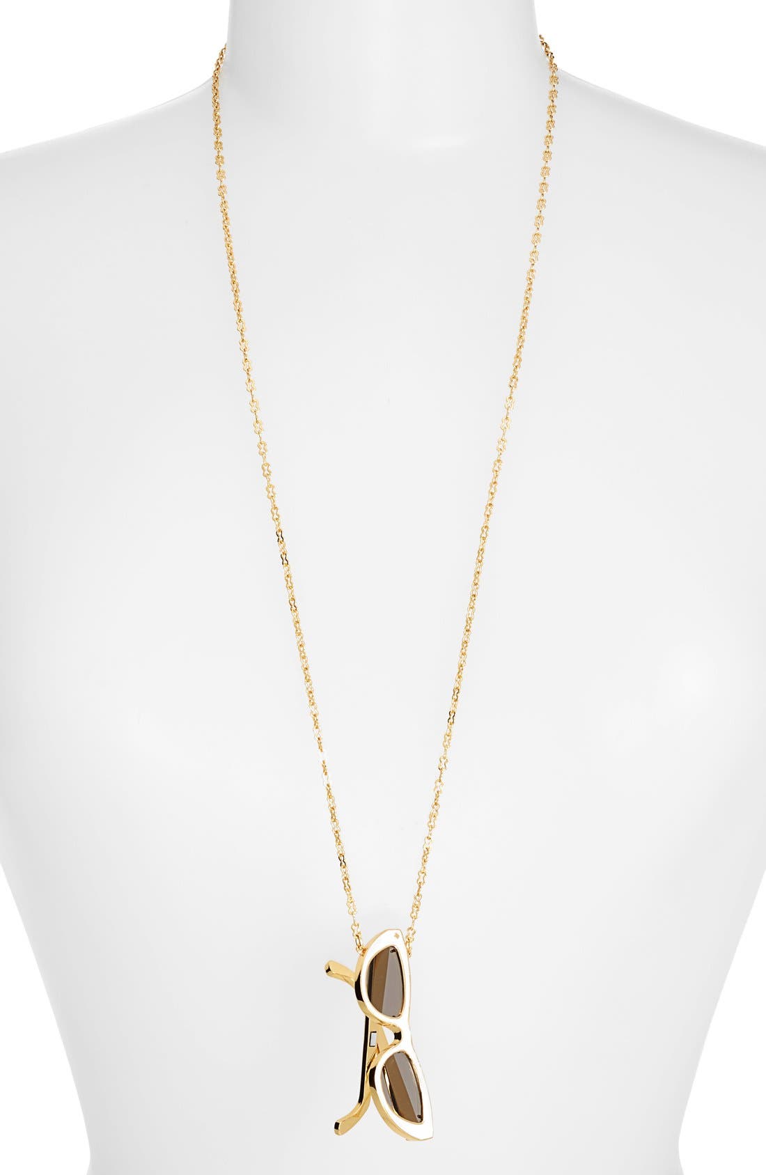 kate spade new york 'in the shade' sunglasses pendant necklace Nordstrom