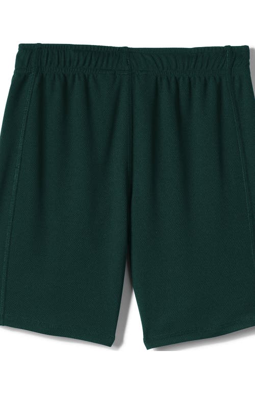 Shop Lands' End School Uniform Girls Mesh Gym Shorts In Evergreen