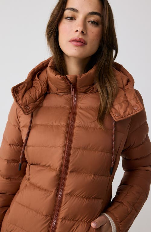 Shop Lole Emeline Water Repellent 550 Fill Power Down Puffer Jacket In Rust