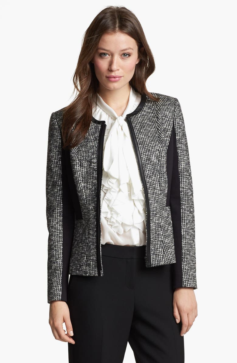 Classiques Entier® Houndstooth Knit Jacket | Nordstrom
