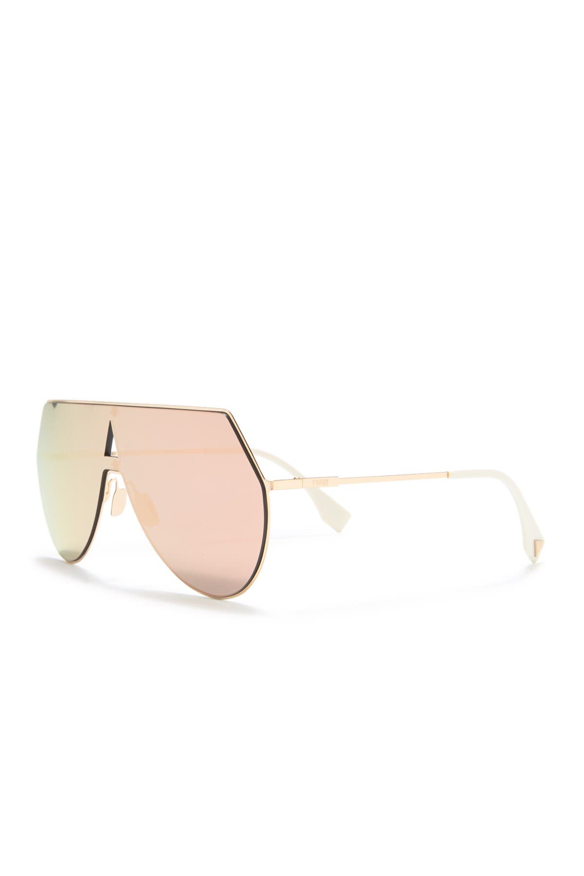 FENDI | 99mm Shield Aviator Sunglasses 