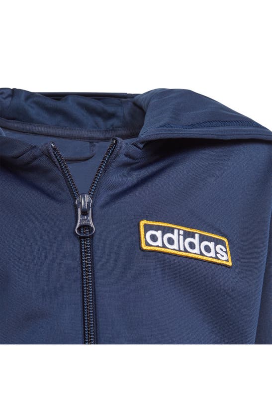 Shop Adidas Originals Kids' Adibreak Zip Hoodie & Track Pants Set In Night Indigo