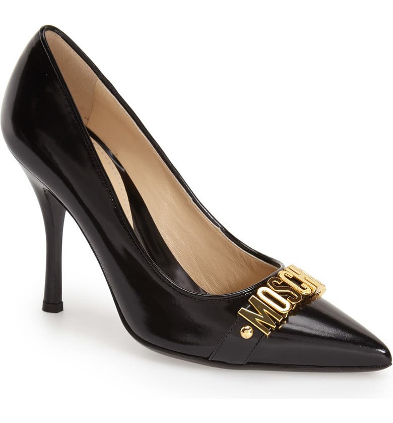 Moschino Letter Pointy Toe Pump (Women) | Nordstrom