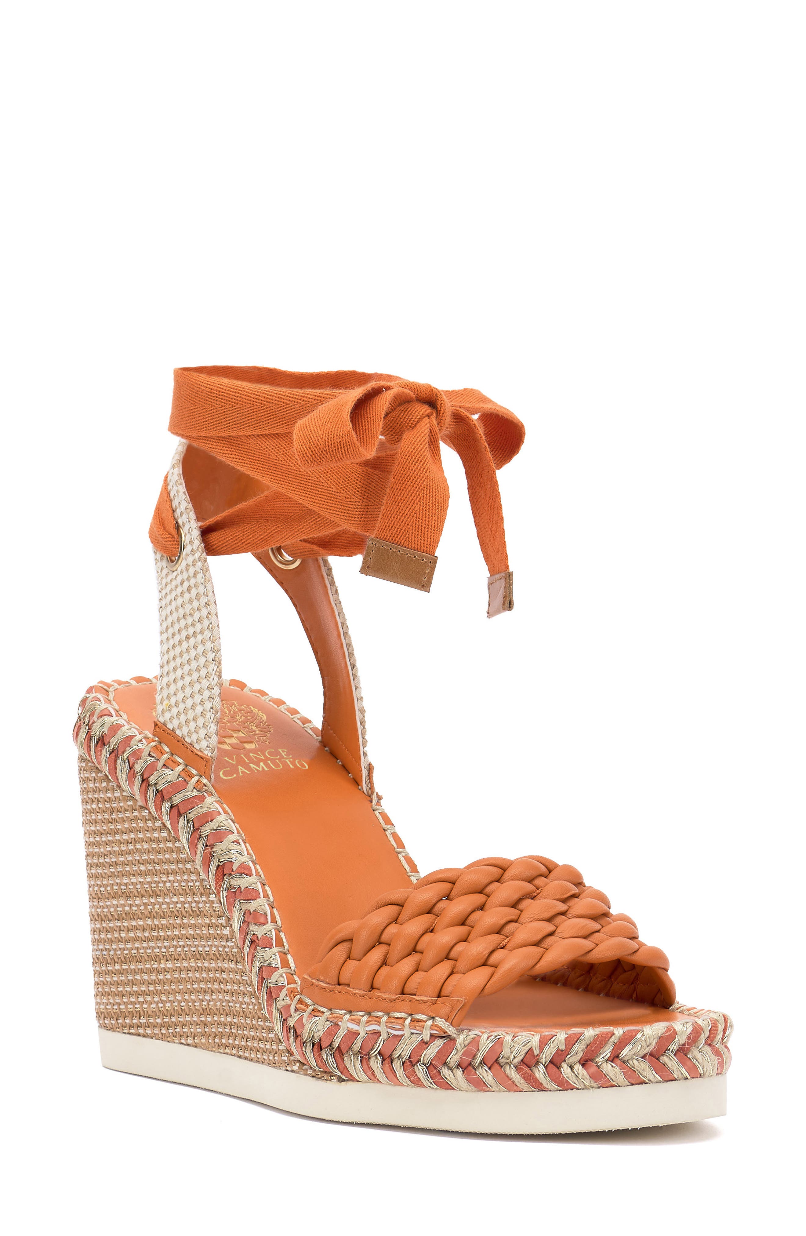 orange espadrilles sandals