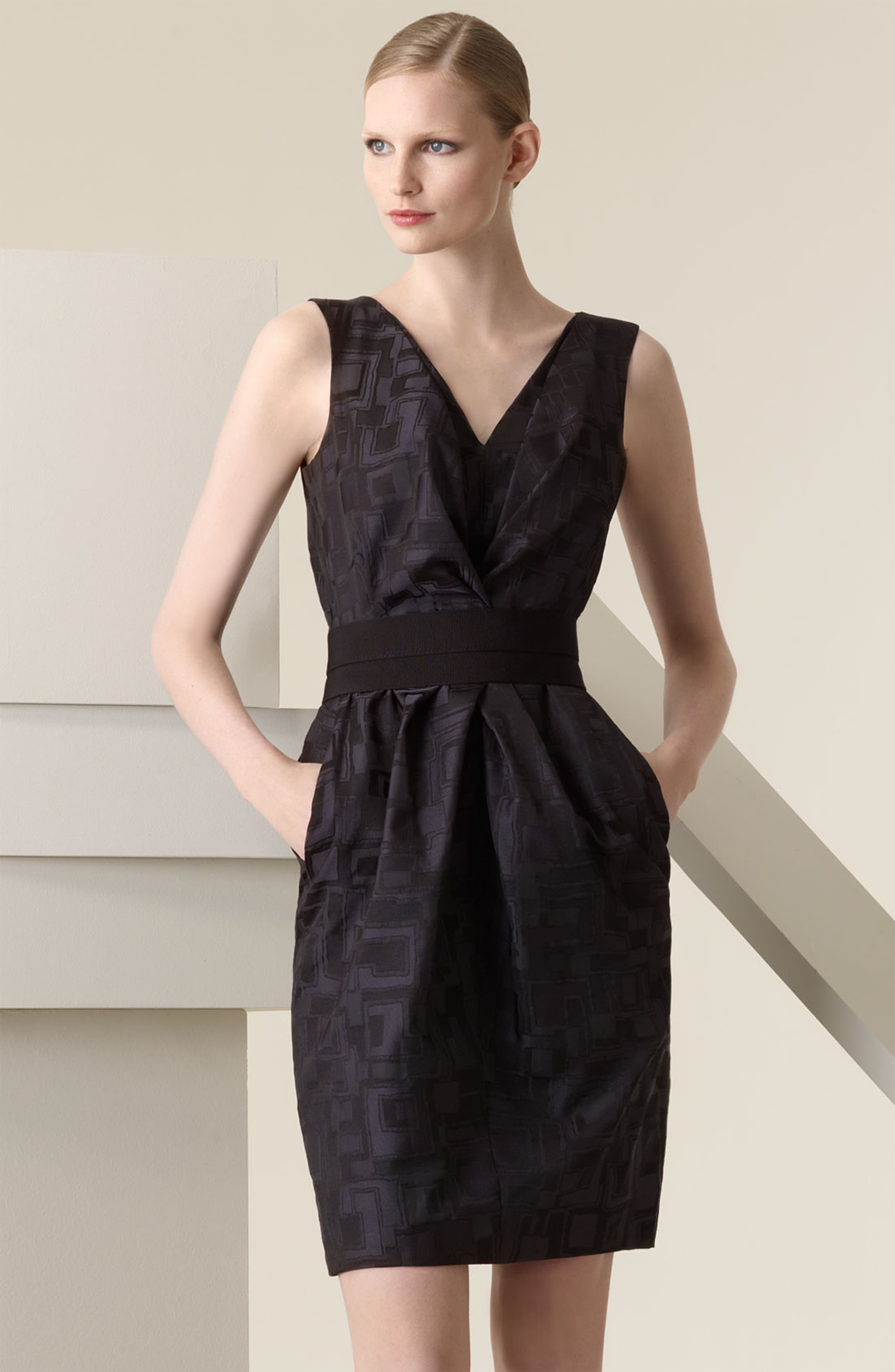 Lida Baday Belted Jacquard Dress | Nordstrom