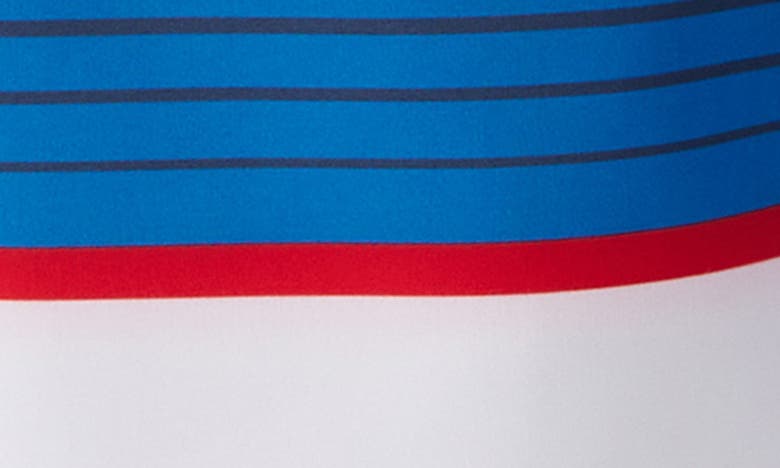 Shop O'neill Kids' Lennox Stripe Board Shorts In Red White Blue