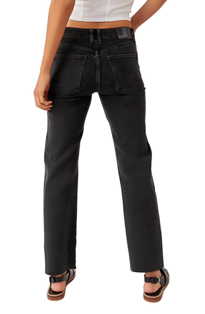 Free People Risk Taker Raw Hen Straight Leg Jeans | Nordstrom