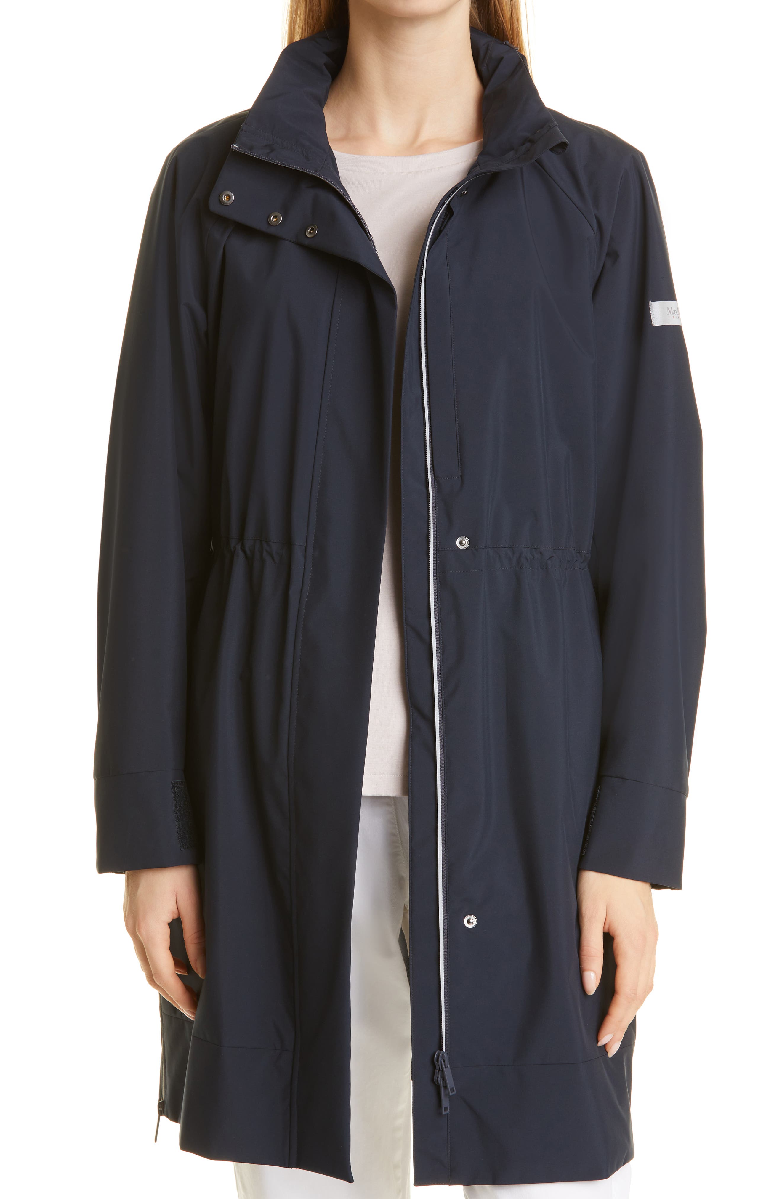 hooded raincoat