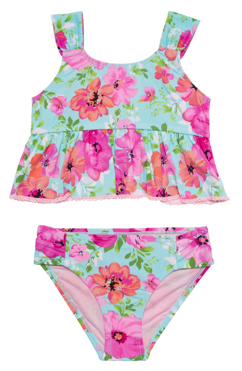 Hula Star Princess Floral Two-Piece Swimsuit (Toddler Girls & Little ...