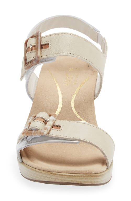 Shop Naot Mode Sandal In White/soft Ivory/latte