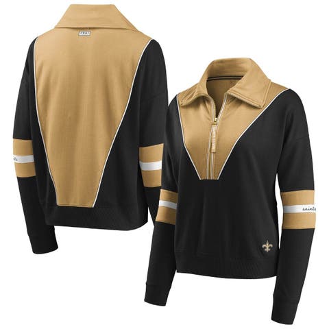 Lids Boston Bruins WEAR by Erin Andrews Women's Colorblock Button-Up Shirt  Jacket - Black/Gold