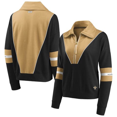 Women's WEAR by Erin Andrews Black Pittsburgh Steelers Polar Fleece Raglan  Full-Snap Jacket