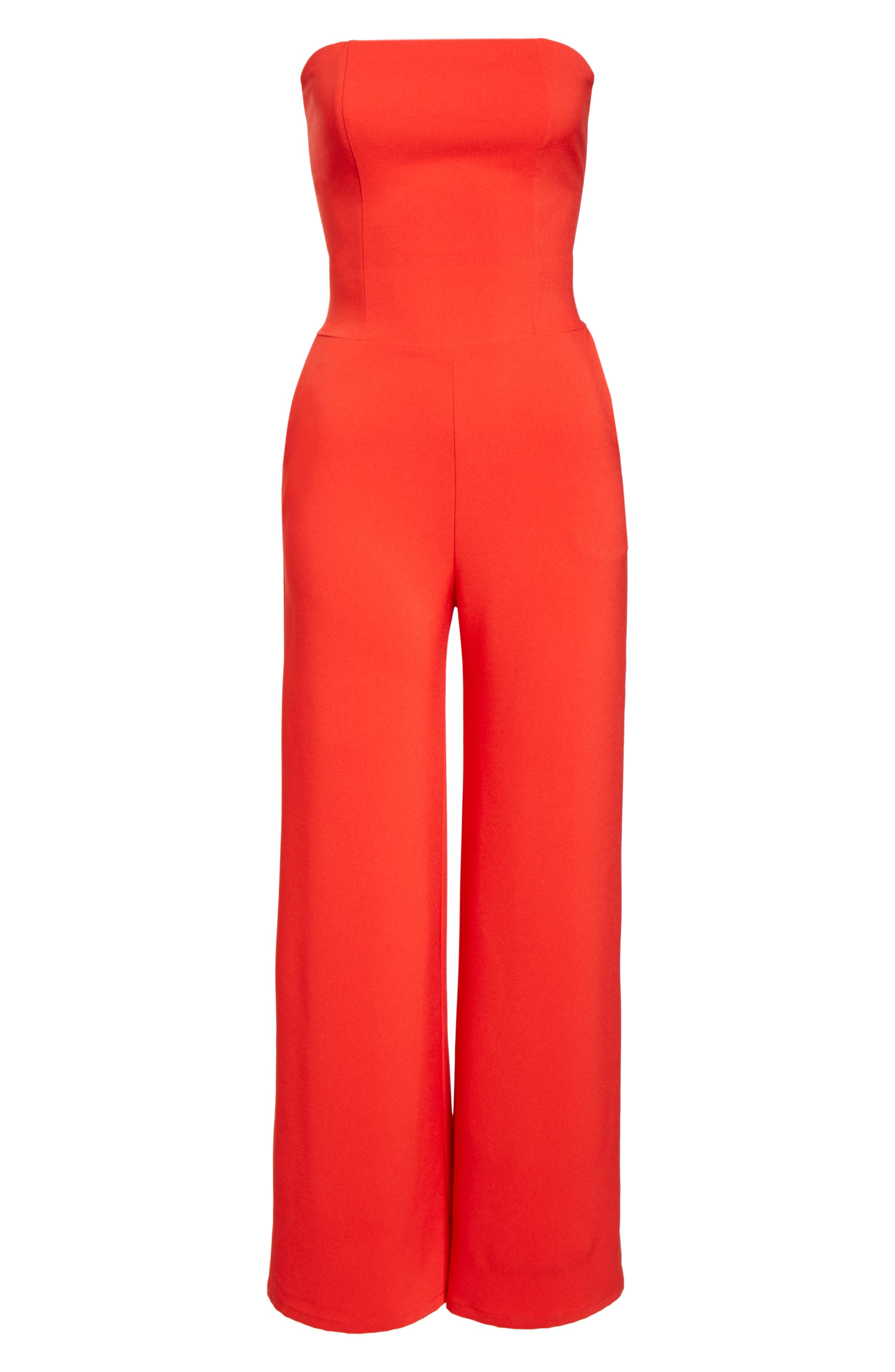 fraiche by j strapless jumpsuit