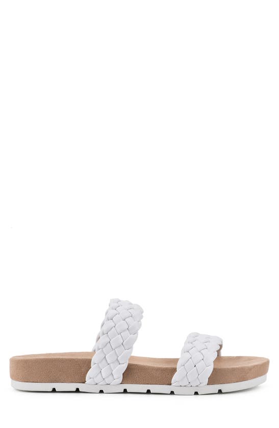 Cliffs By White Mountain Truly Slide Sneaker In White/ Smooth