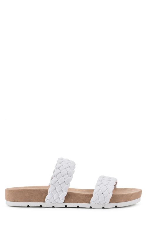 Shop Cliffs By White Mountain Truly Slide Sneaker In White/smooth