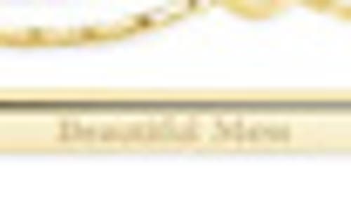 Sterling Forever 14k Gold Plated Inspirational Bar Slider Bracelet In Gold - Beautiful Mess
