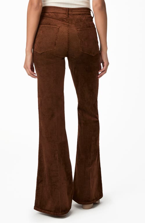 Shop Paige Charlie Corduroy Flare Pants In Maple Brown