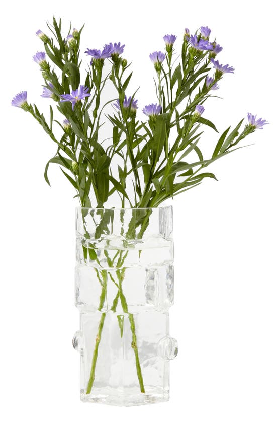 Shop Areaware Hex Glass Vase In Clear