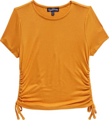 Ruched best sale tee shirt