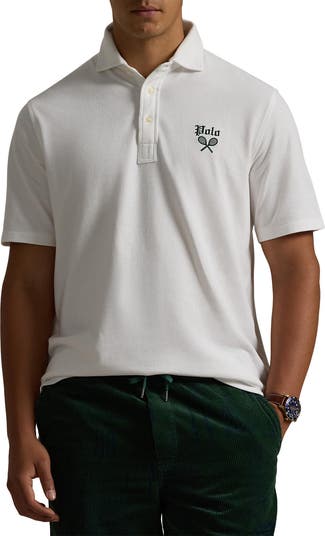 Polo Ralph Lauren Tennis Rackets Embroidered Piqué Polo | Nordstrom