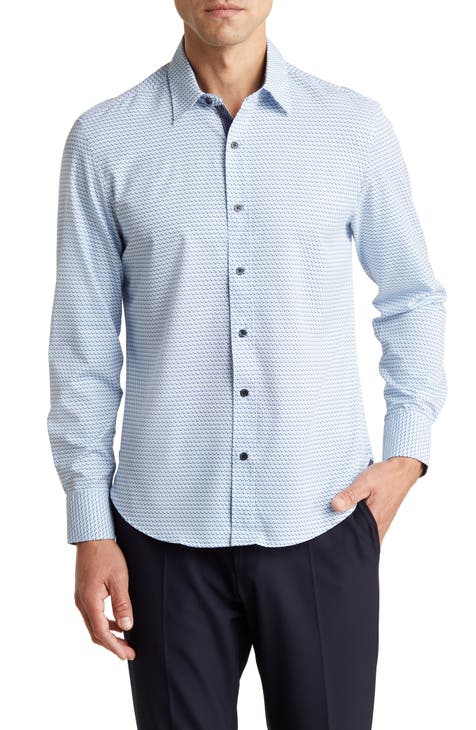 DKNY Mens Performance Button Up Dress Shirt, Grey, 17 Neck 34-35 Sleeve :  : Clothing, Shoes & Accessories